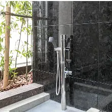 ペット専用足洗い場の写真